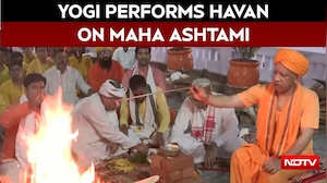 Yogi Adityanath Performs Mahanisha Puja, Havan At Gorakhnath Temple On Maha Ashtami