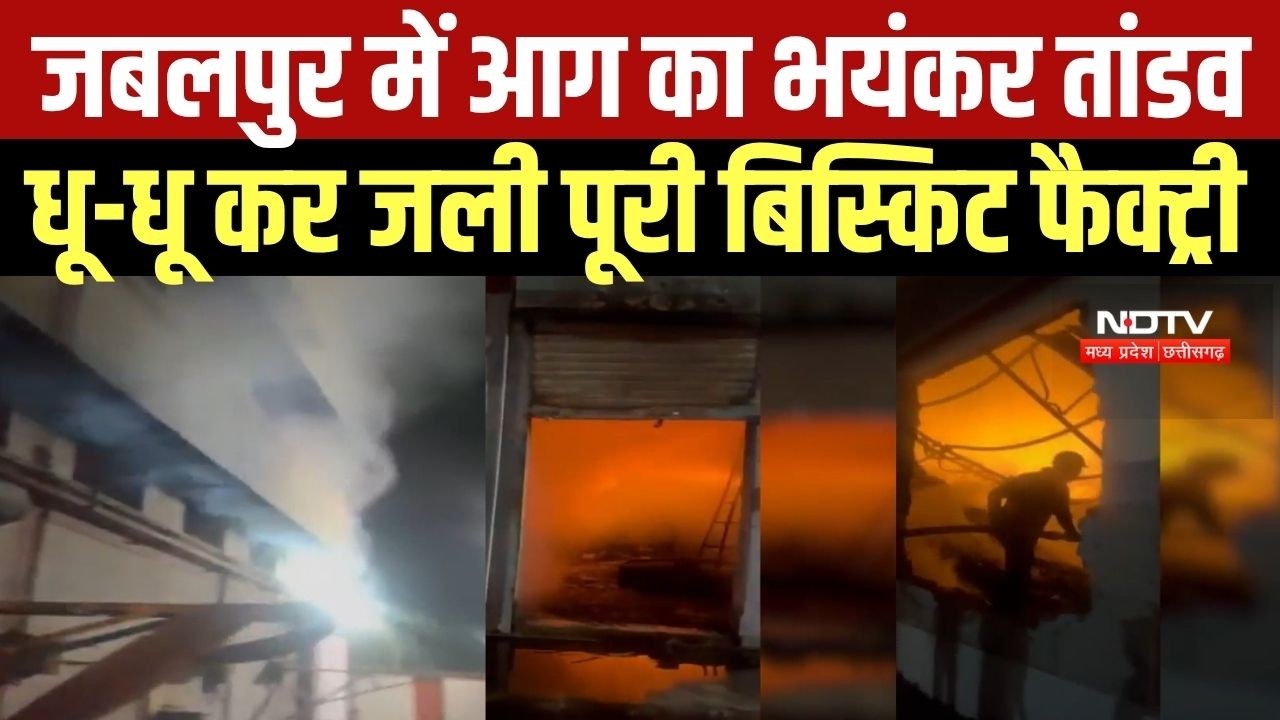 Jabalpur Factory Fire: जबलपुर में आग का भयंकर तांडव, धू-धू कर जली पूरी बिस्किट फैक्ट्री