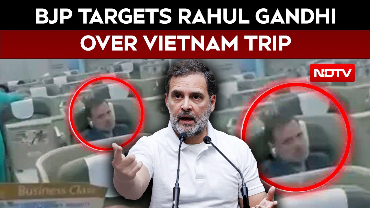 BJP Targets Rahul Gandhi Over Vietnam Trip Amid SIR Protests