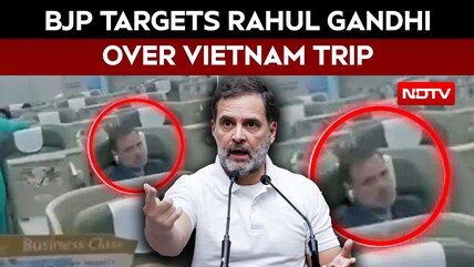 BJP Targets Rahul Gandhi Over Vietnam Trip Amid SIR Protests