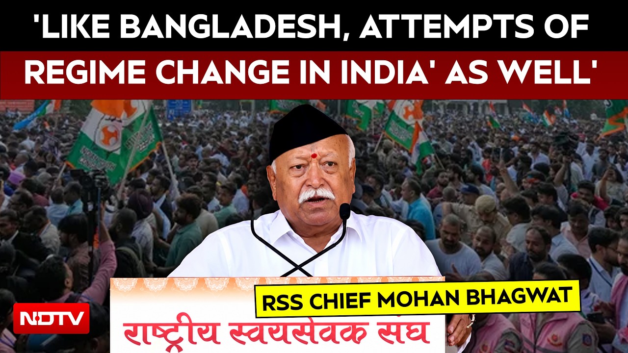 RSS Chief Mohan Bhagwat: 'Like Bangladesh, France, Attempts Of Regime Change In India As Well'
