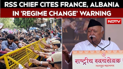 Mohan Bhagwat Speech | With France, Albania Examples, RSS Chief Warns Against "Regime Change" Bid