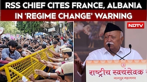Mohan Bhagwat Speech | With France, Albania Examples, RSS Chief Warns Against "Regime Change" Bid