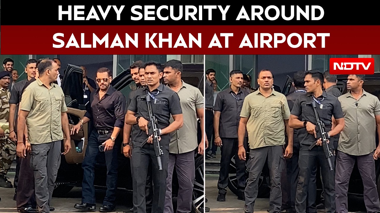 Salman Khan Spotted At Airport With Heavy Security