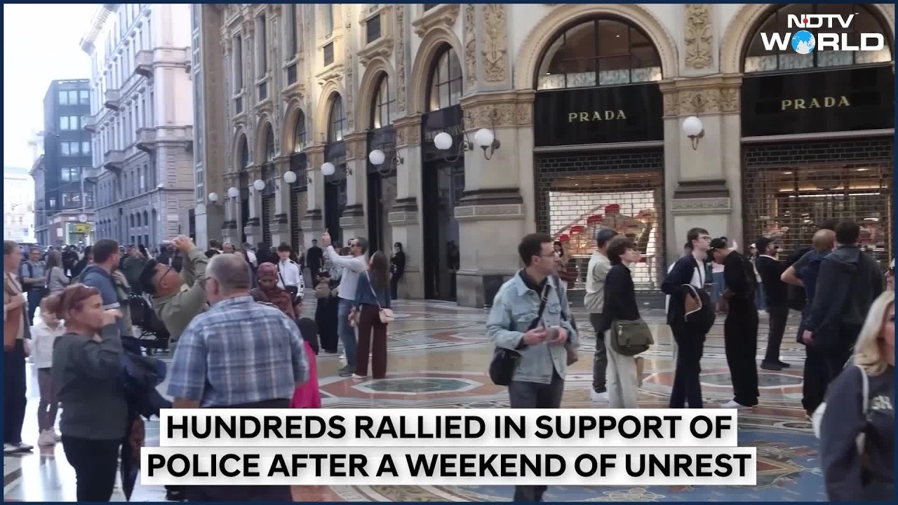 'Milan Wants Its Streets Back': Thousands Rally Behind Police After Riots, Looting And Chaos