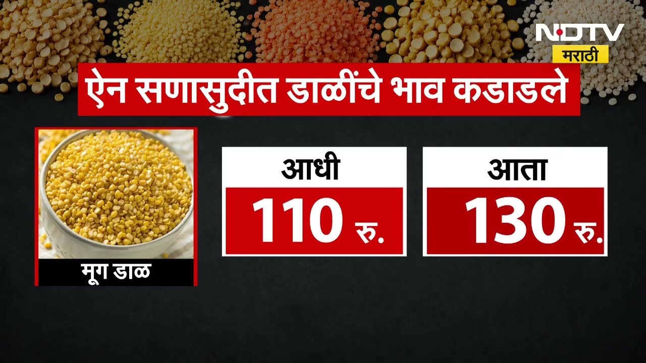 दिवाळीच्या तोंडावर सर्वसामान्यांना महागाईचा आणखी एक झटका, डाळींच्या मागणीमध्ये वाढ