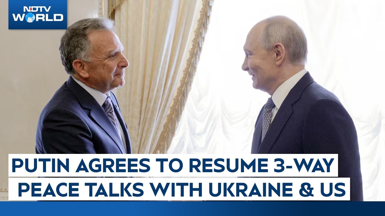 Putin agrees to resume 3-way peace talks with Ukraine and US