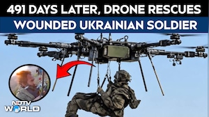 Ukraine War | Wounded Ukrainian Soldier Rescued by Aerial Drone After 491 Days on Position