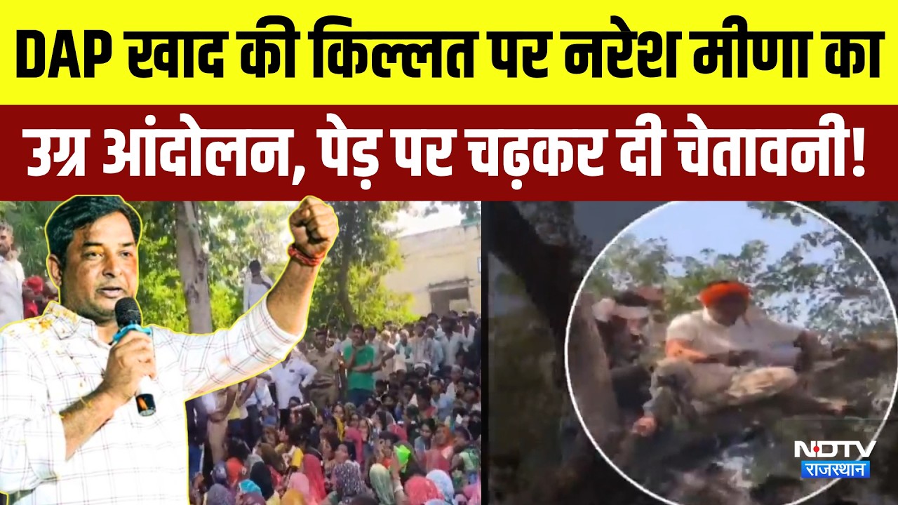 Naresh Meena Andolan: DAP खाद की किल्लत पर नरेश मीणा का उग्र आंदोलन | Protest News