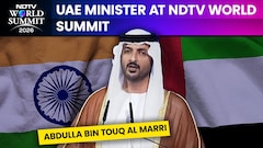 UAE Minister Abdulla Bin Touq Al Marri At NDTV World Summit