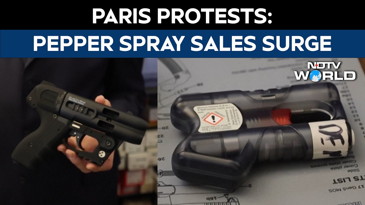 Paris Pepper Spray Sales Surge Ahead Of Fresh Protests After Unrest