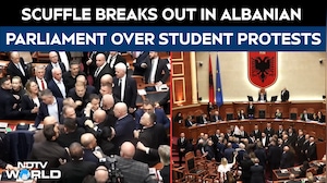 Scuffle Breaks Out In Albanian Parliament Over Student Protests