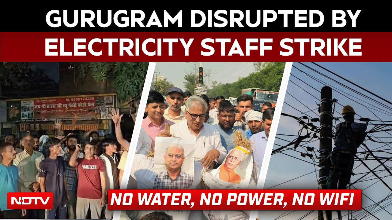 Video: Gurugram Power Cut Crisis | How Haryana Electricity Staff's Strike Disrupted Gurugra, Faridabad