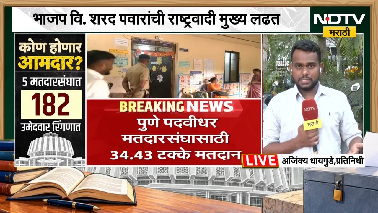 Pune Election Update: पुणे पदवीधर मतदारसंघासाठी दुपारी दोन वाजेपर्यंत 34.43 टक्के मतदान | NDTV