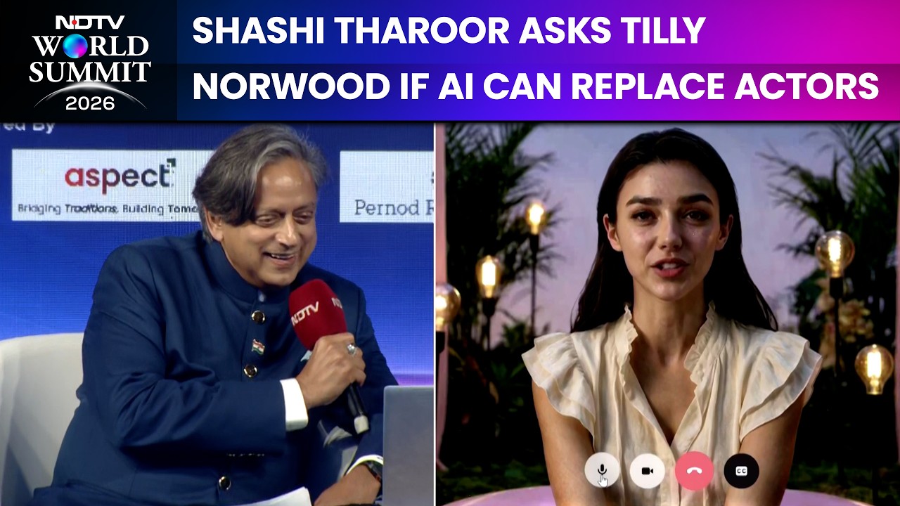 Shashi Tharoor | Can AI Replace Bollywood Actors? Shashi Tharoor Questions Tilly Norwood