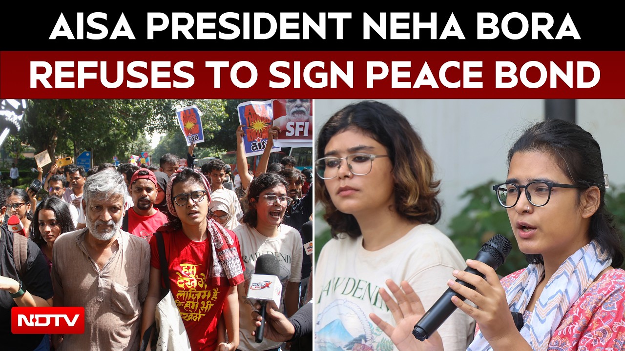 "Peace Bond Won't Be Signed": AISA' Neha Bora Refuses To Sign Peace Bond, Escalates Protest Standoff