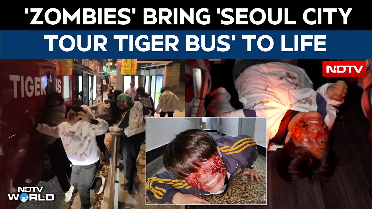 Halloween 2026 | 'Zombies' Bring 'Seoul City Tour Tiger Bus' To Life In Korea Ahead Of Halloween