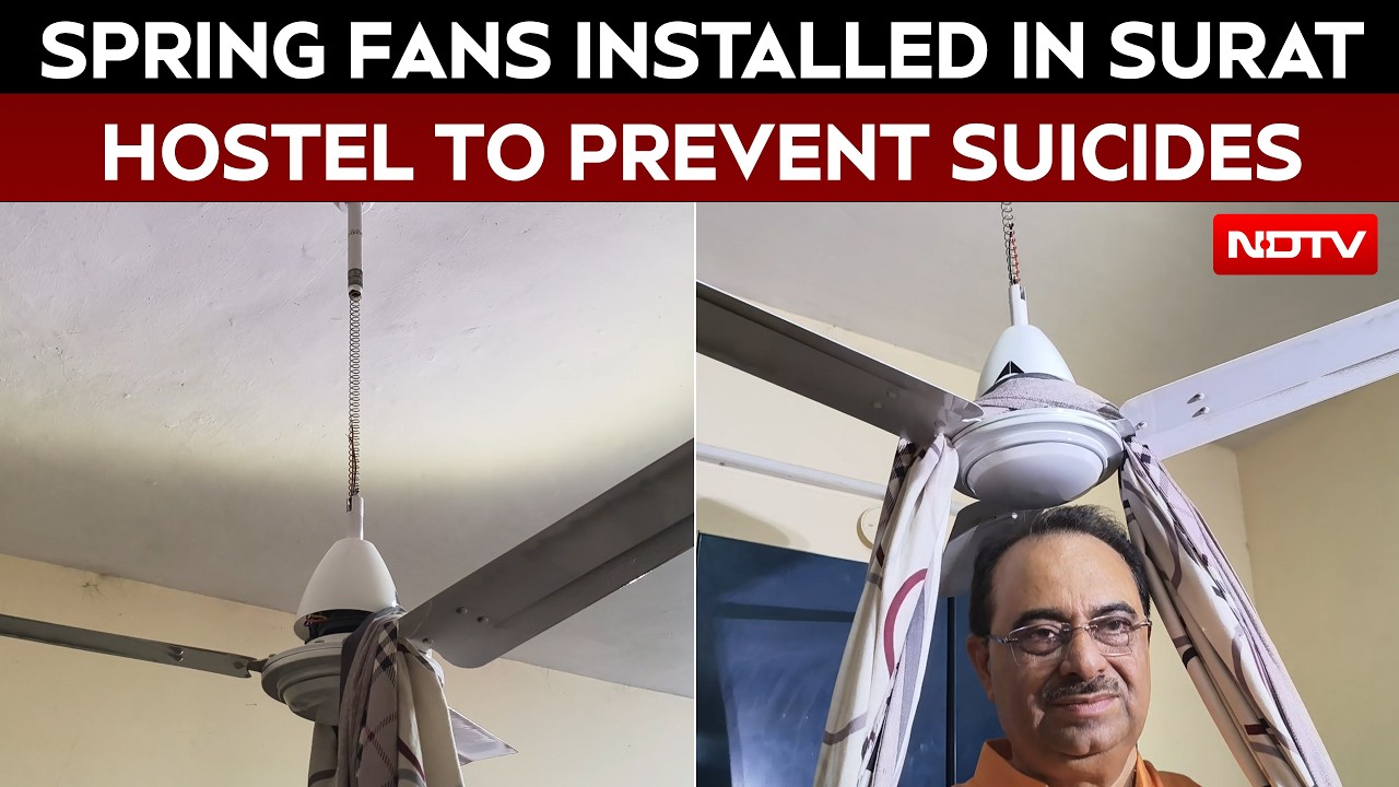 Gujarat News | 'Spring Fans' Installed In VNSGU Hostel Following Directives To Prevent Suicides