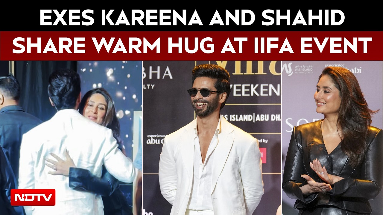 Kareena Kapoor And Shahid Kapoor's Share Warm Hug At IIFA Event