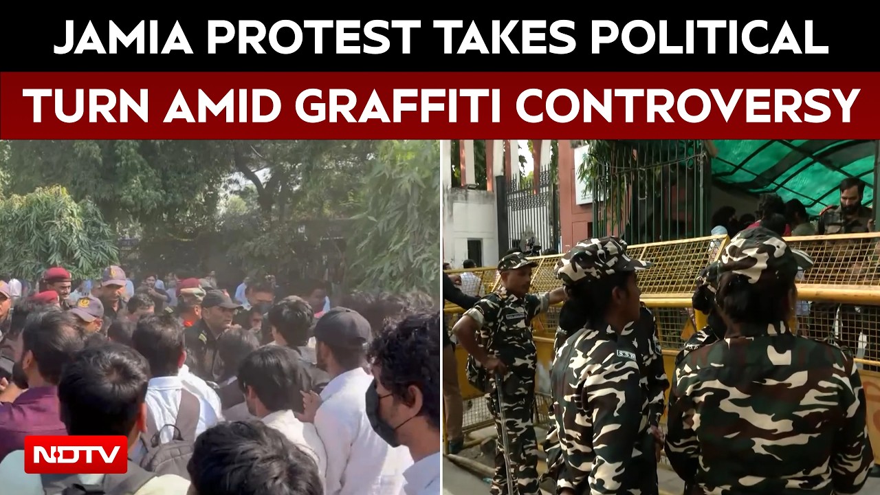 Jamia Protest Enters Day 13: Students On Hunger Strike, Graffiti Row Sparks Fresh Controversy