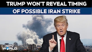 US Iran War Latest News | Donald Trump Warns Iran Of Possible Attack, Says US Could "Finish The Job"