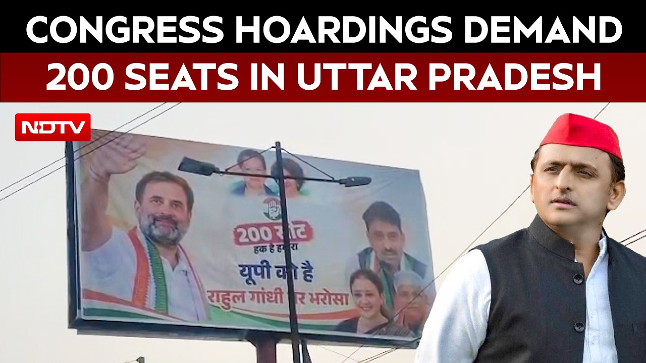 UP Elections 2027 | Congress Hoardings In Lucknow, Amethi, Raebareli Signal Push For 200 Seats In UP