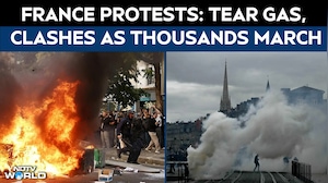 France Protests | Police Fire Tear Gas, Clash With Protesters As Thousands March Over Rising Costs