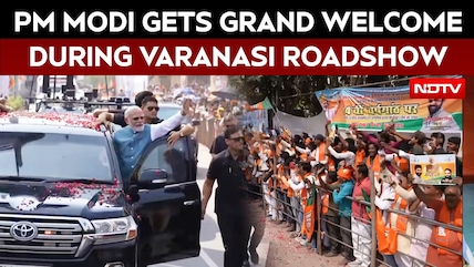 PM Modi Gets Grand Welcome In Parliamentary Constituency Varanasi During Massive Roadshow