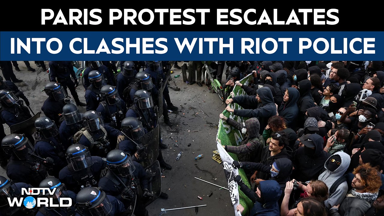 Paris Protests Turn Violent As Demonstrators Clash With Riot Police