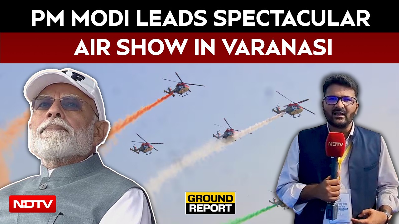 PM Modi News | 'Wings Over Ganges': PM Modi Watches IAF's Spectacular Air Show In Varanasi