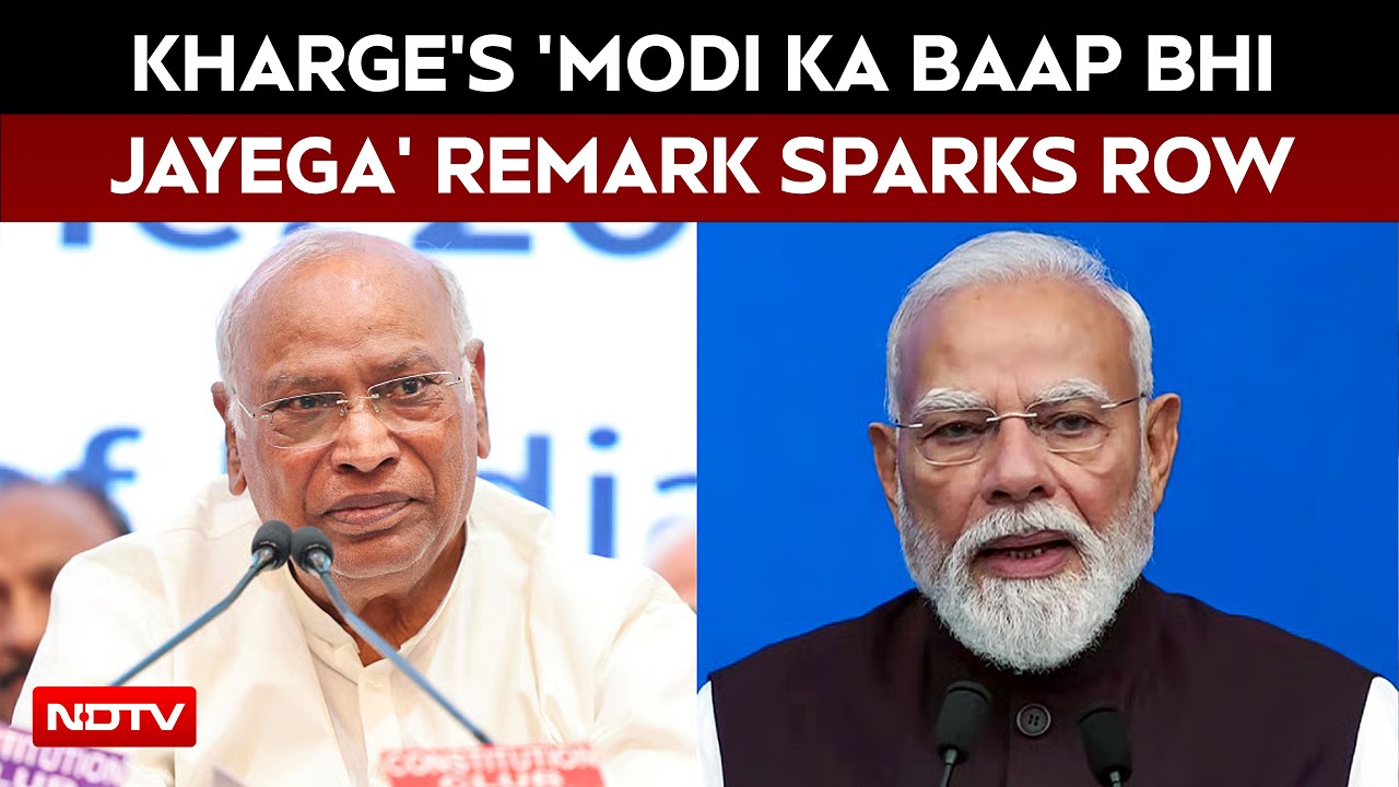 PM Modi News | M Kharge's 'Modi Ka Baap Bhi Jayega' Remark Sparks Row In Patna, BJP Reacts