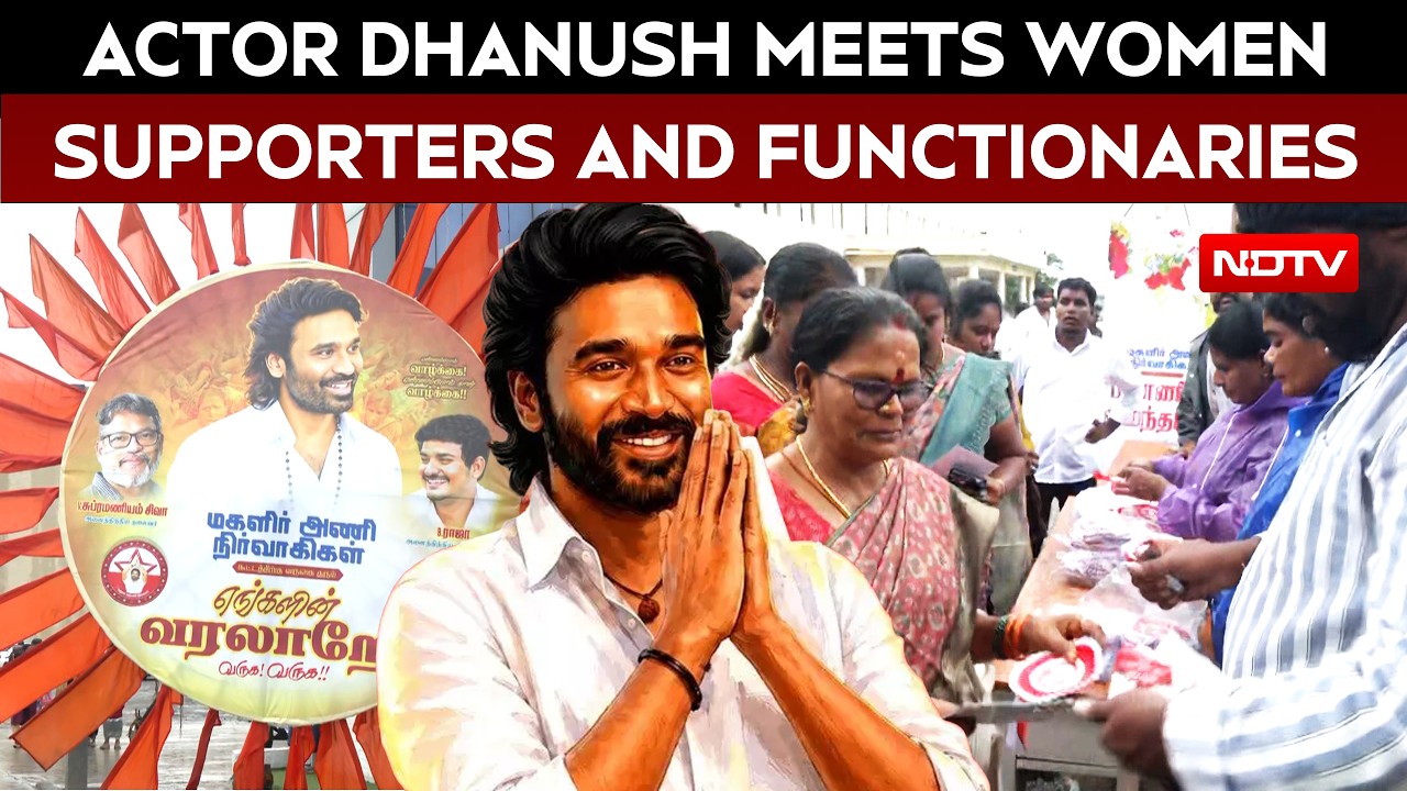 Tamil Nadu | Dhanush Meets Women Supporters As Speculation Grows Over His Political Entry
