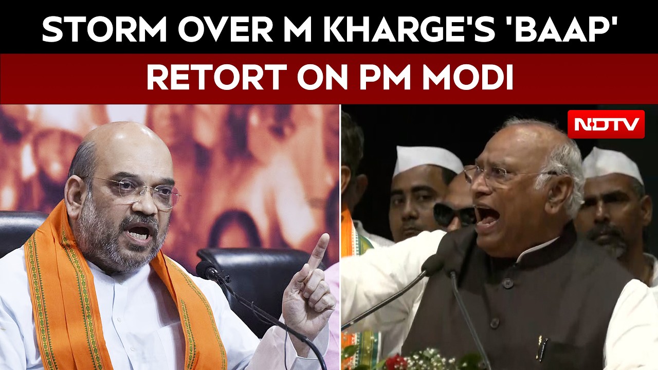 Mallikarjun Kharge's 'Father' Remark On PM Modi Sparks Political Storm, BJP Demands Apology