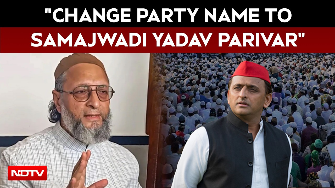 Asaduddin Owaisi News | "Change Party Name To Samajwadi Yadav Parivar": A Owaisi Jabs Akhilesh Yadav