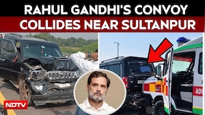 Rahul Gandhi Accident | Rahul Gandhi&rsquo;s Convoy Collide On Purvanchal Expressway, Several Injured