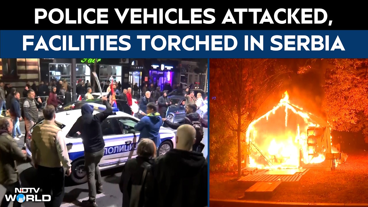 Serbia Protests | Vucic Supporters’ Camp Set Ablaze After Election Defeat