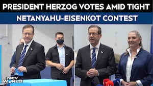 Israel Election: President Issac Herzog Casts Vote As Netanyahu Faces Political Fight Of His Career