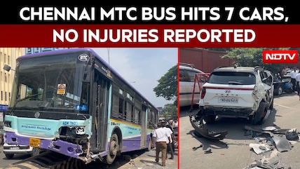 Chennai Bus Accident | Bus Hits 7 Cars Outside Madras HC, No Injuries As Brake Failure Suspected