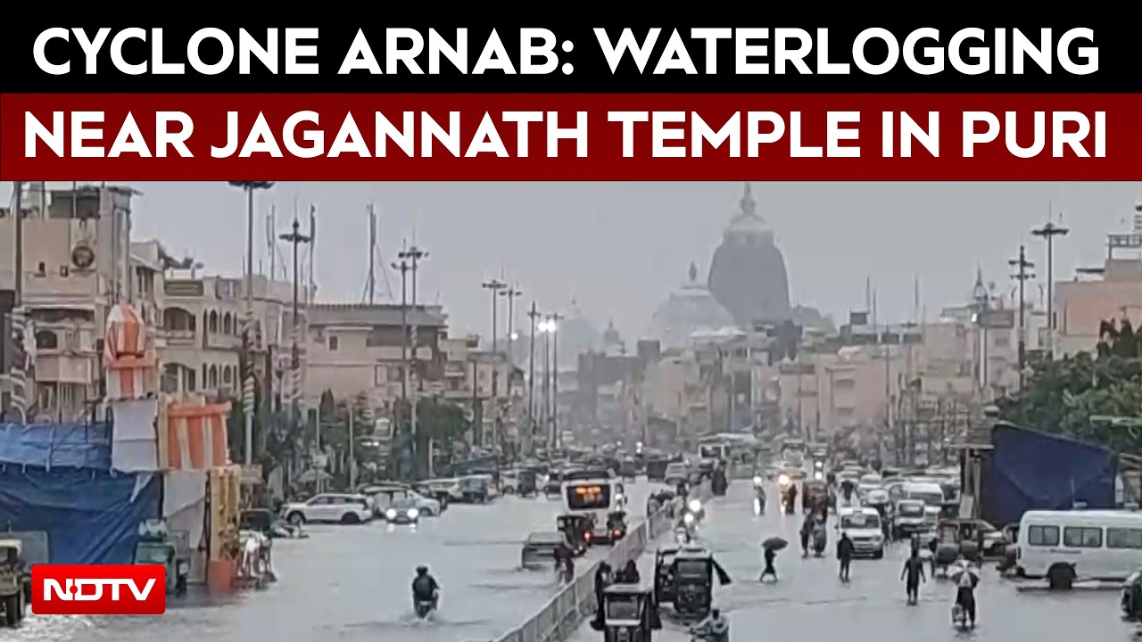 Cyclone Arnab: Severe Waterlogging Near Jagannath Temple In Odisha's Puri