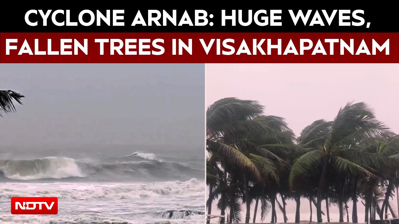 Cyclone Arnab: Huge Waves, Power Outages And Fallen Trees In Visakhapatnam | Andhra Pradesh