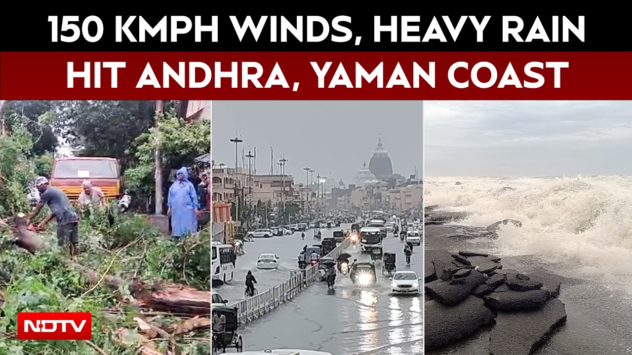 Cyclone Arnab: 150 Kmph Winds, Heavy Rain Hit Andhra, Yaman Coast As Cyclone Makes Landfall