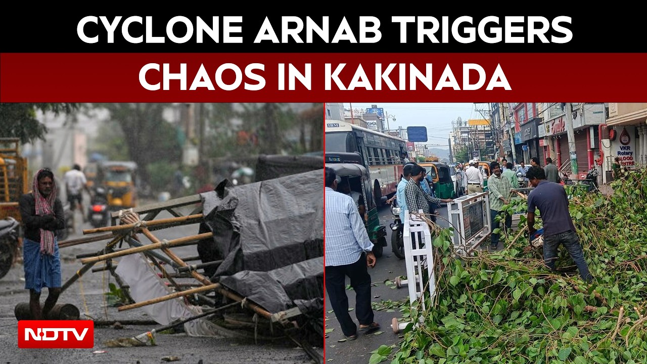 Cyclone Arnab | Cyclone Arnab Batters Andhra’s Kakinada, Strong Winds Uproot Trees