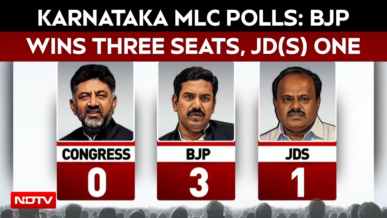 Karnataka MLC Polls: BJP Wins Three Seats, JD(S) One as Ruling Congress Suffers a Rout