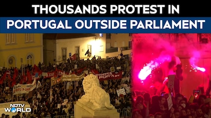 Thousands Protest Outside Portugal's Parliament Over Deepening Housing Crisis