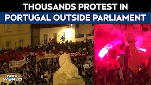 Thousands Protest Outside Portugal's Parliament Over Deepening Housing Crisis