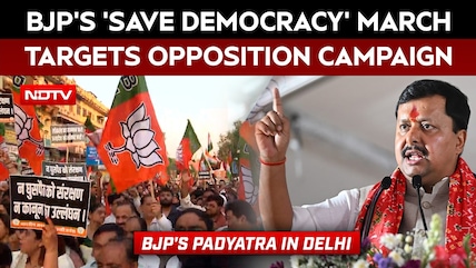 BJP Launches 'Save Democracy, Remove Anarchy' Padyatra in Delhi Ahead of Opposition Rally