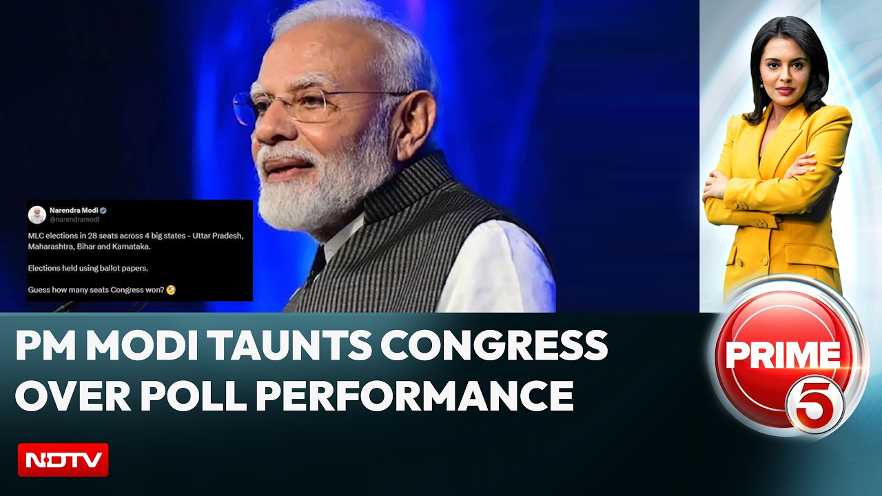 PM Modi News | "Guess How Many Congress Won?" PM's Taunt With Emoji After MLC Results