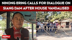 Ninong Ering Calls For Dialogue On Siang Dam After House Vandalised
