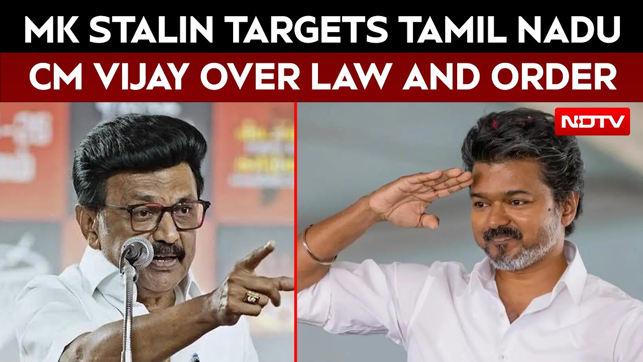 Vijay News | MK Stalin Targets Tamil Nadu CM Vijay Over Law And Order, Drug-Related Crimes