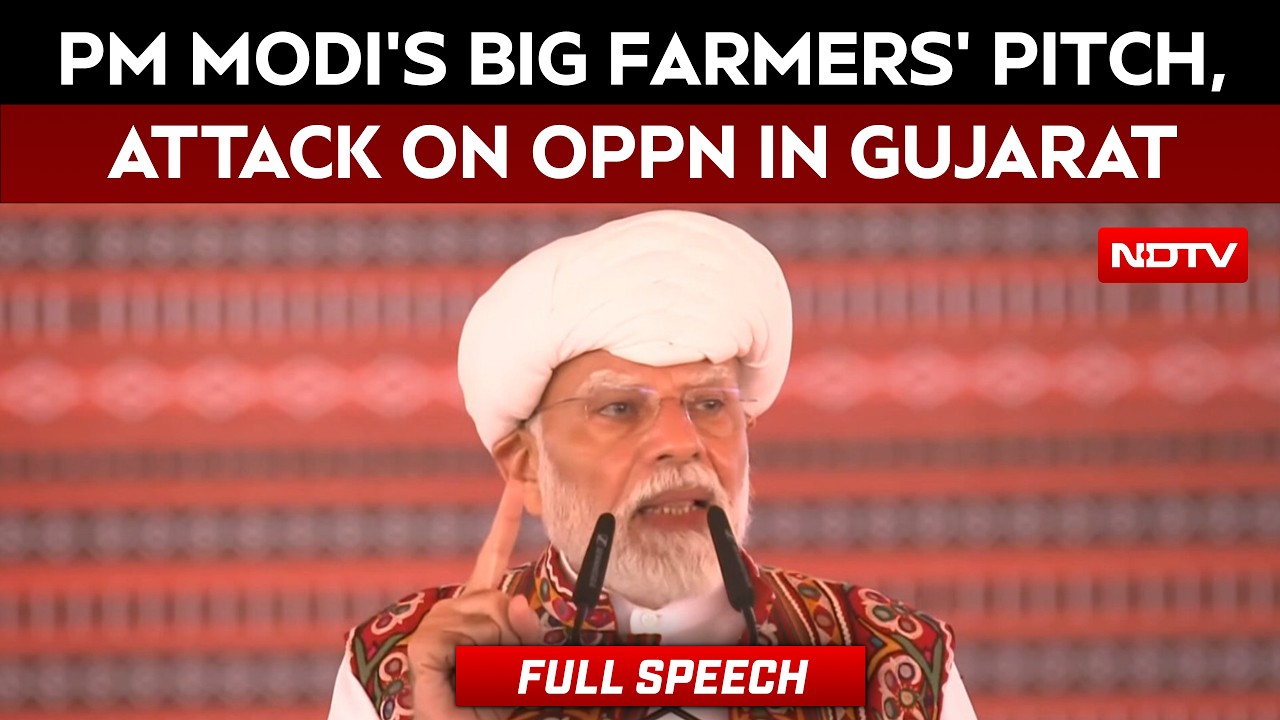 PM Modi In Gujarat | Big Farmers' Pitch In Gujarat: '₹50 Lakh Crore' Benefits, Attack On Opposition